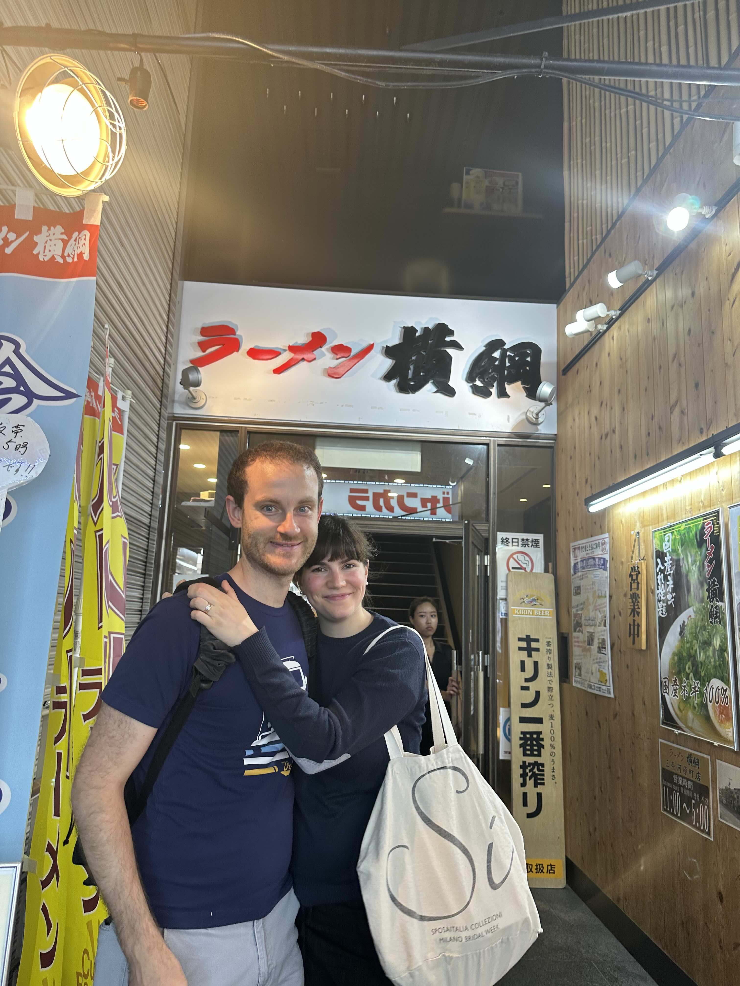 2023年 京都三条のラーメン屋にて マッシモ ロベルタ